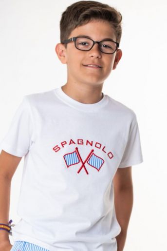 Camiseta bandera de rayas del Spagnolo