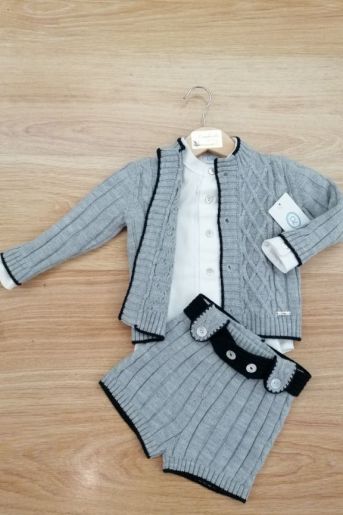 Conjunto (chaqueta, camisa, short) de niño punto de Rahigo