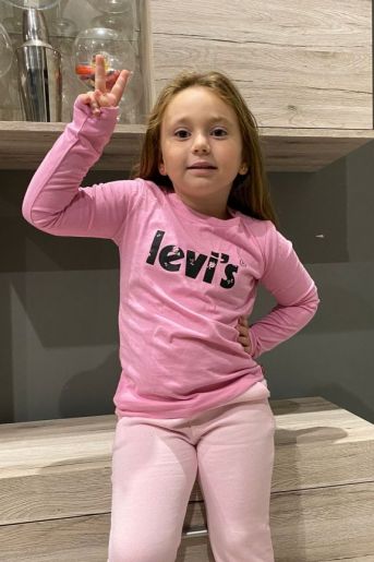 Camiseta rosa manga larga de Levis