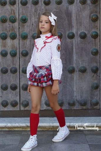 Conjunto Scarlett (3 piezas) jersey, bluson y falda bombacho de Noma Fernandez