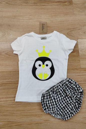 Camiseta y cubre O Pingüino de Lolittos
